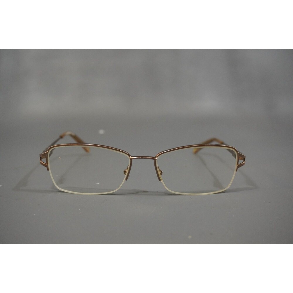 Liz Claiborne Eyeglasses Frames L627 0NEH Rose Gold Cat Eye Half Rim 53-16-135